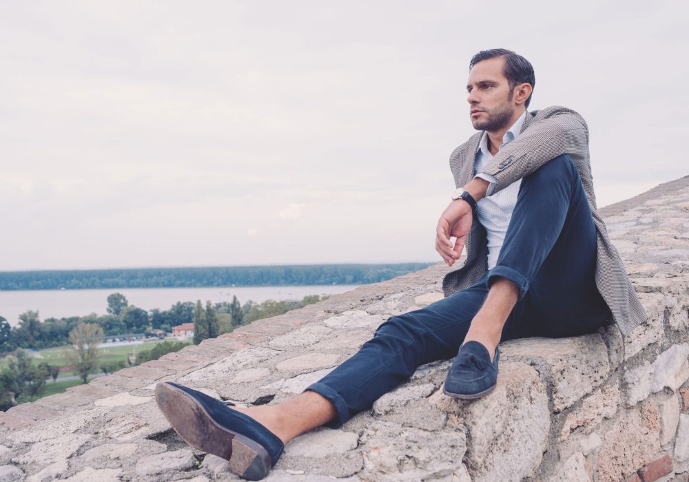 Herren Slipper in Komfortweite
